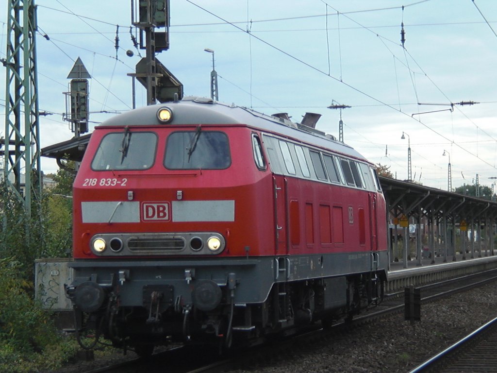 218 833-2 Lz in Bonn-Beuel am 6.10.2010.