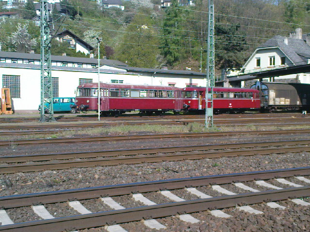2x Uerdinger Schienenbus in Linz am Rhein