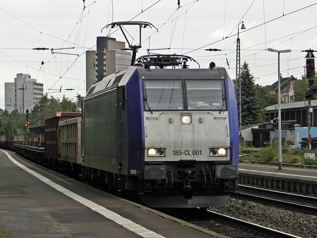 Captrain 185-CL 001 mit dem Bous in Beuel am 10.6.2011