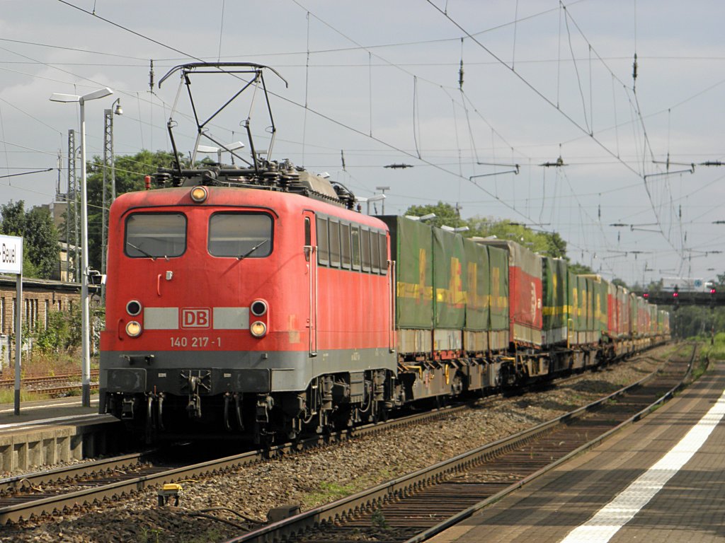 DB 140 217-1 in Beuel am 21.7.2011