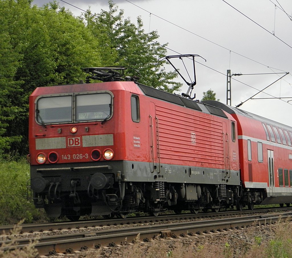 DB 143 026-3 in Unkel am 11.6.2011