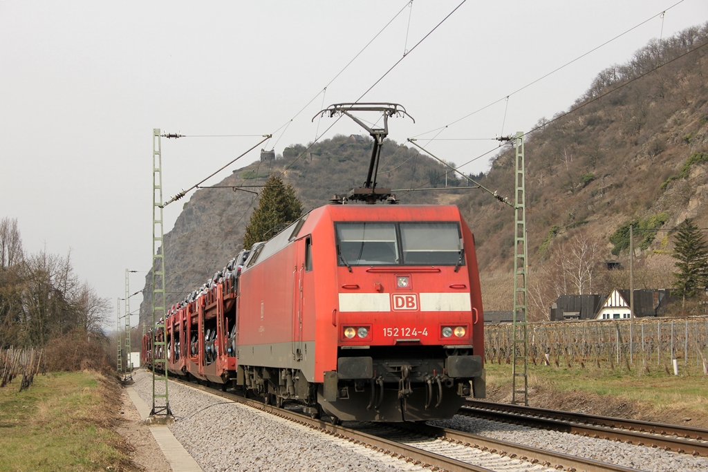 DB 152 124-4 in Leutesdorf am 17.3.2012
