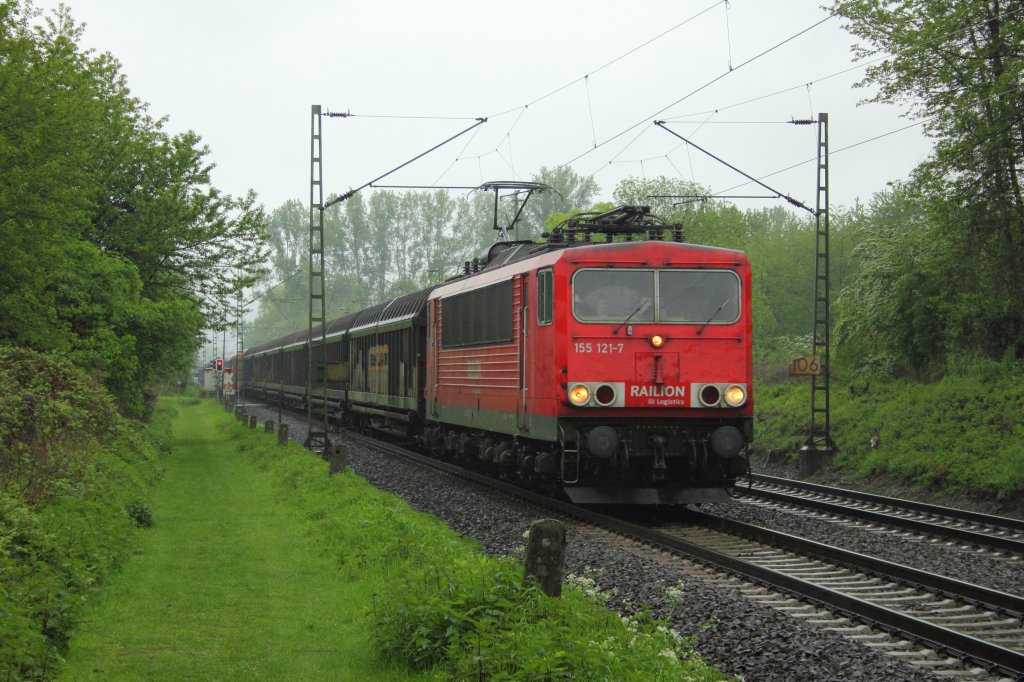 DB 155 121-7 in Unkel am 5.5.2012