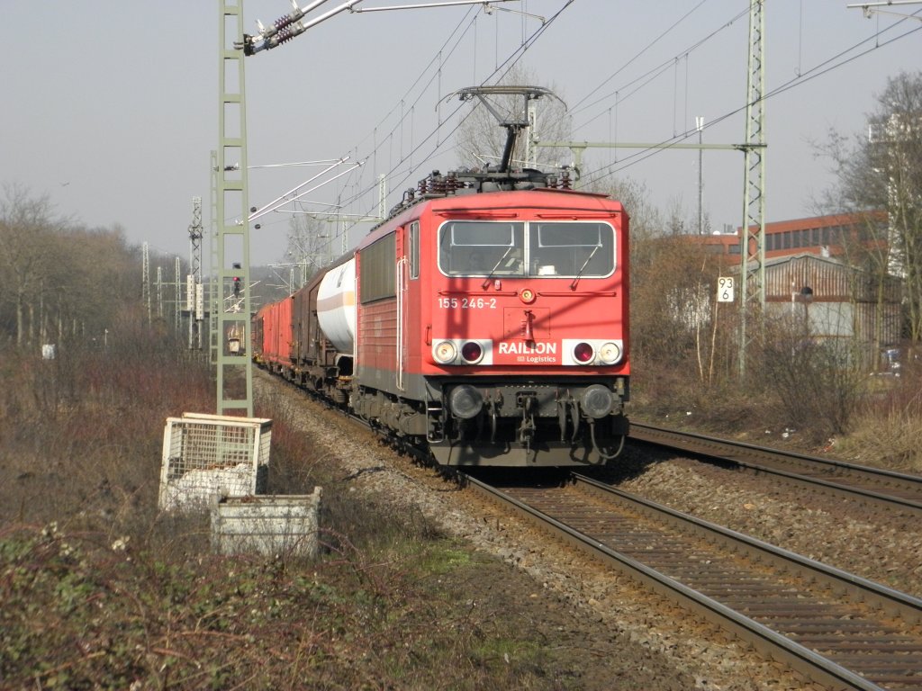DB 155 246-2 in Bonn Oberkassel am 3.3.2011