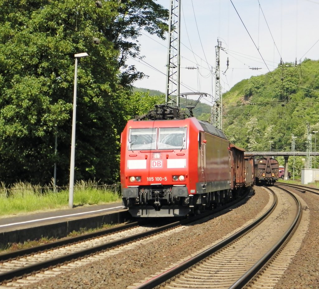 DB 185 100-5 in Linz am Rhein am 7.5.2011