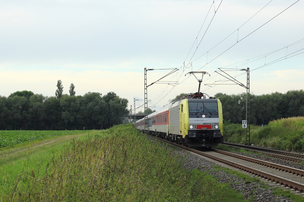 DB AutoZug ES 64 F4-095 (189-915) bei Bonn am 2.9.2012