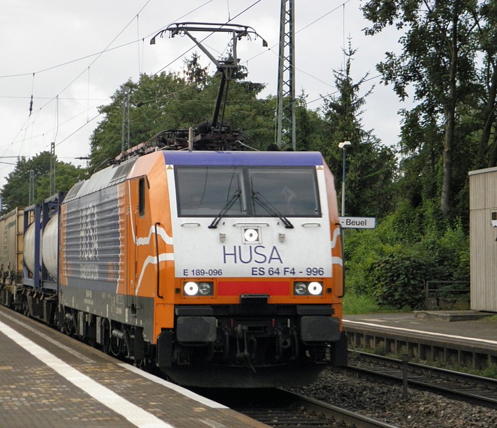 HUSA 189-096 (ES 64 F4-096) in Beuel am 2.7.2011