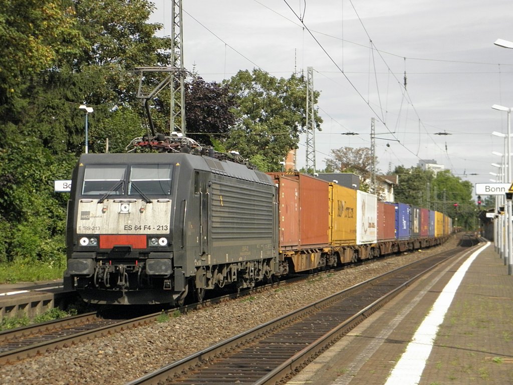 MRCE ES 64 F4-213 (E189-213) in Beuel am 11.8.2011