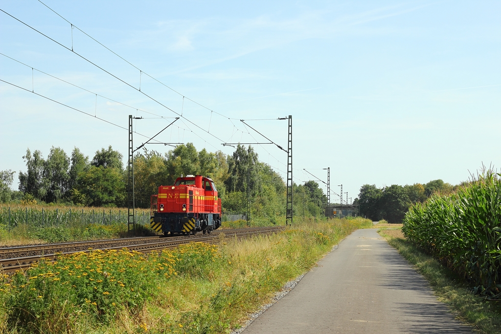 Neusser Eisenbahn G1700 in Meerbusch-Osterath am 17.8.2012