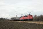 DB 140 837-6 und DB 140 815-2 in Brhl am 18.2.2012