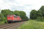 Br 140/204034/db-140-861-6-mit-db-140 DB 140 861-6 mit DB 140 772-5 in Bornheim am 9.6.2012