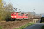 Br 151/189454/railion-151-024-7-mit-db-151 Railion 151 024-7 mit DB 151 002-3 in Limperich am 27.3.2012