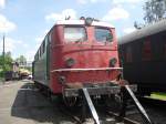 Eine alte E41 ist zu bewundern im Eisenbahnmuseum Dieringhausen.Sie wird bald wieder optisch aufgearbeitet.
