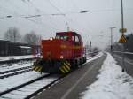 Neusser Eisenbahn/110863/eine-kleine-werkslok-von-der-neusser Eine kleine Werkslok von der Neusser Eisenbahn in Bonn-Beuel am 23.12.2010.