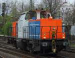 Nord Bayrische Eisenbahn/191588/nbe-214-001-1-als-tfzf-in NBE 214 001-1 als Tfzf in Beuel am 12.4.2012