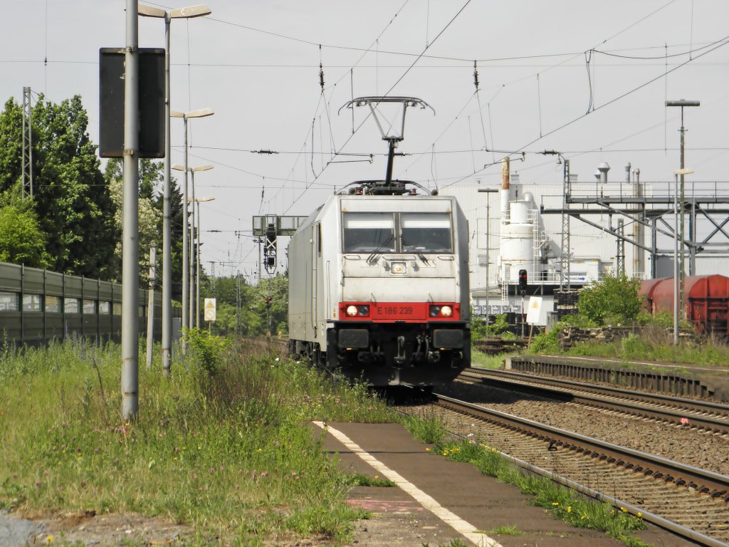 Captrain E186 239 fhrt LZ durch Knigswinter am 7.5.2011
