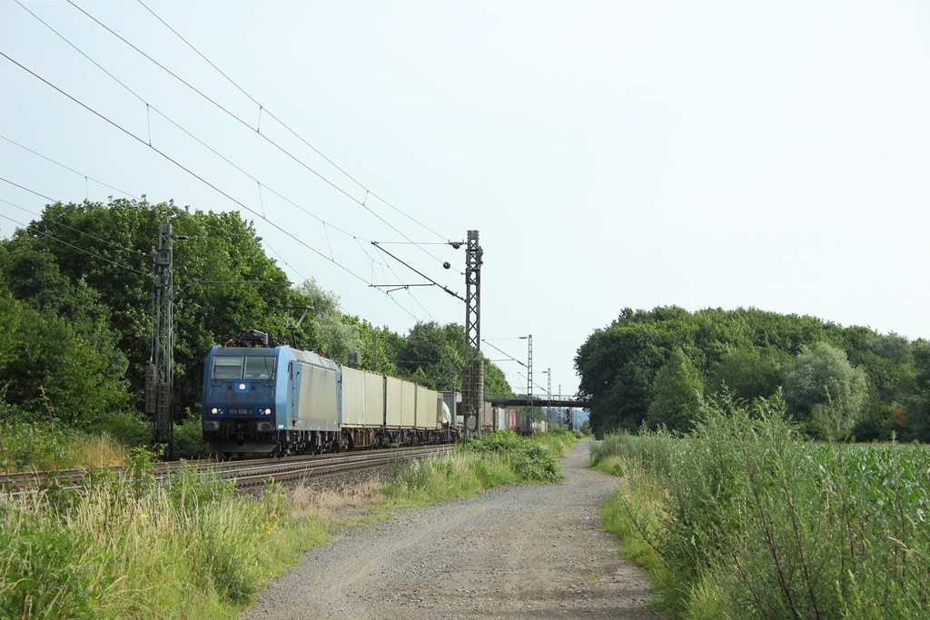 Crossrail 185 536-0 in Vilich-Mldorf am 29.6.2012