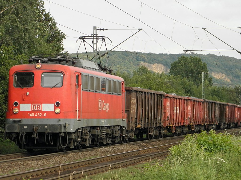 DB 140 432-6 in Limperich am 29.7.2011