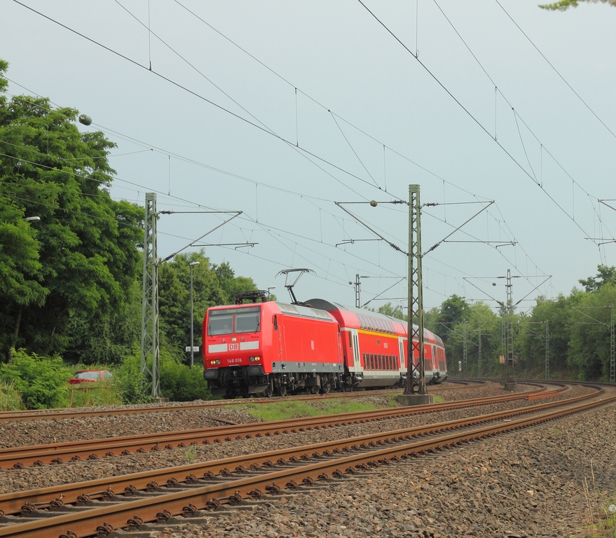 DB 146 016-1 in Kln-Stammheim am 5.7.2012