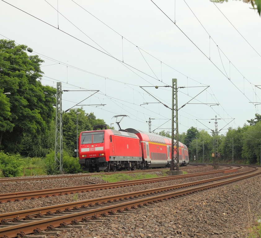 DB 146 022-9 in Kln-Stammheim am 5.7.2012
