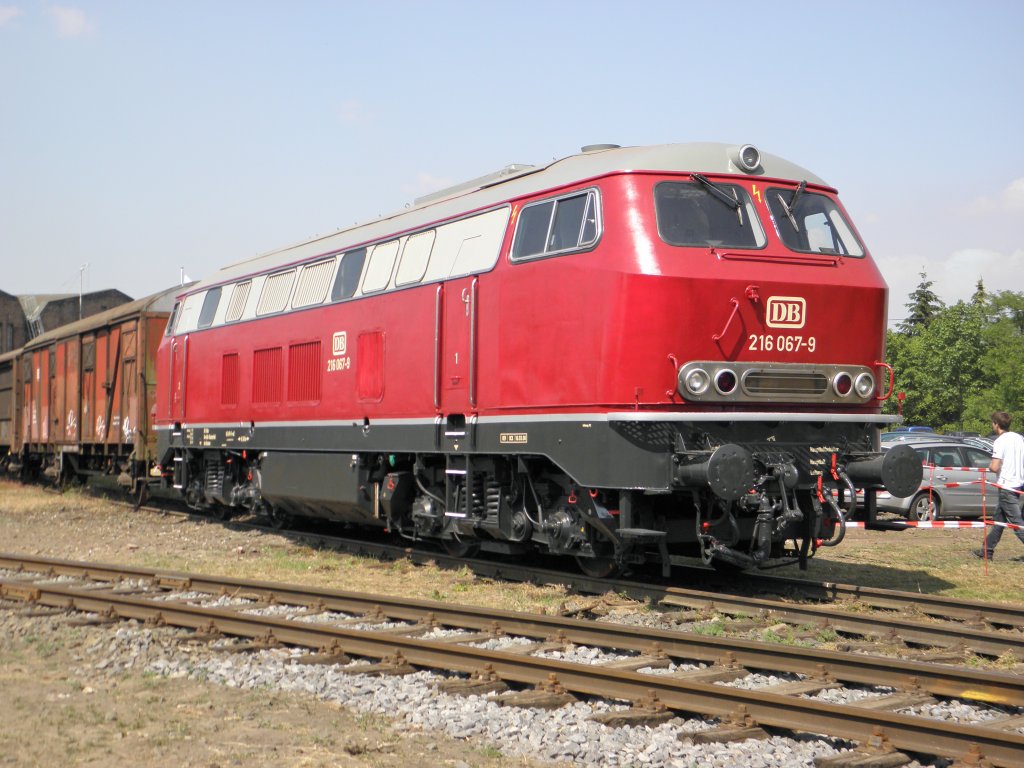 DB 216 067-9 in Koblenz Ltzel am 21.5.2011