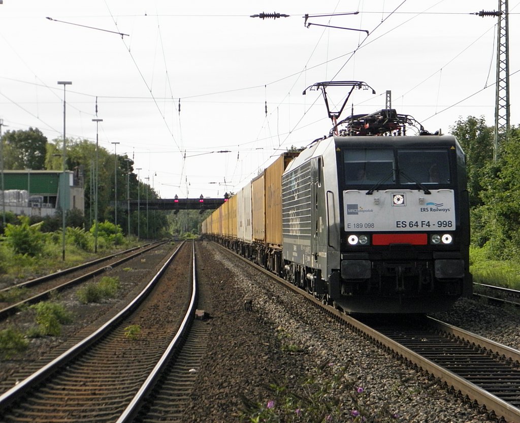 ERS Railways ES 64 F4-998 (E189-998) in Beuel am 11.8.2011