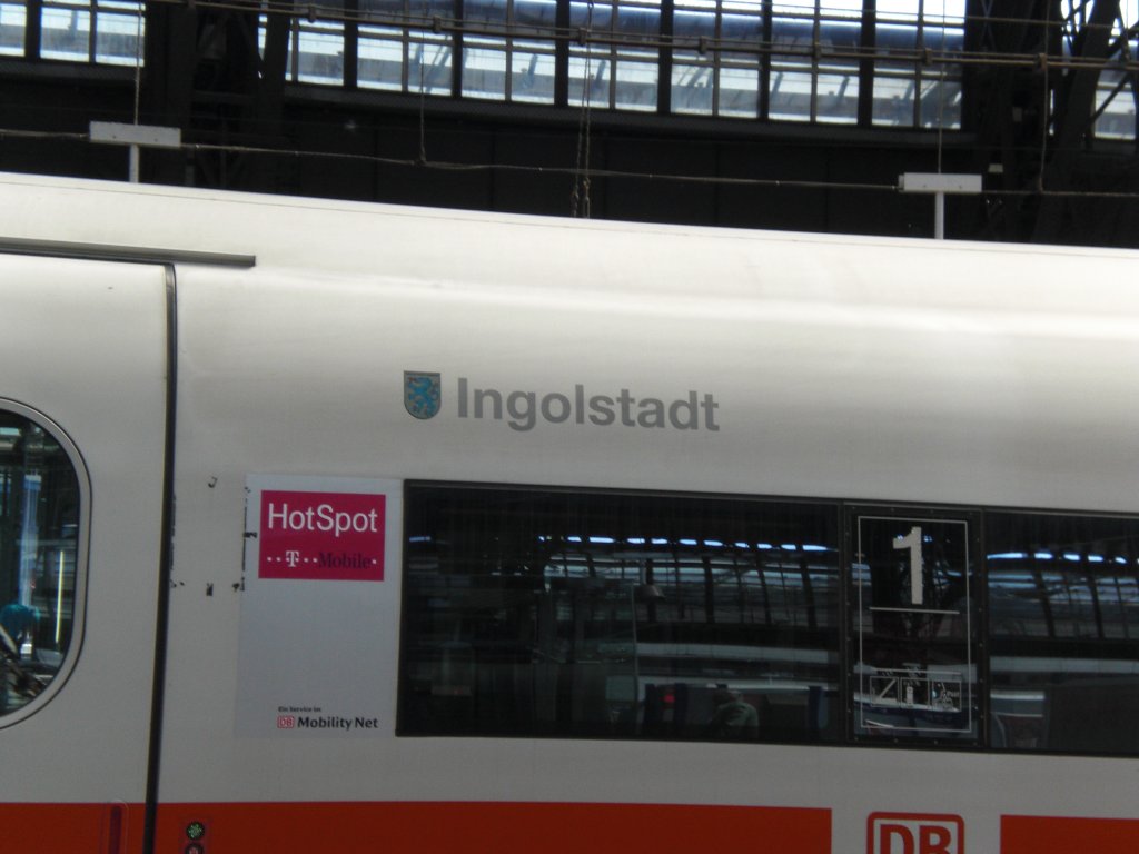 ICE aus Ingolstadt in Kln-Hbf.