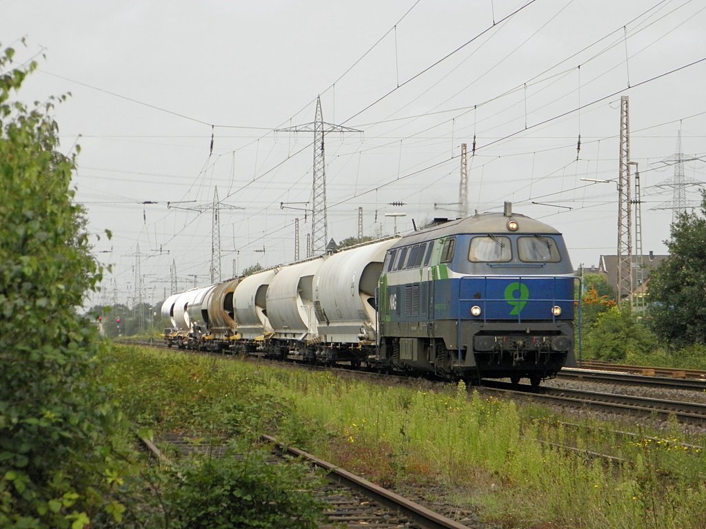 Niag 9 ex DB 216 055 in Ratingen Lintorf am 12.8.2011
