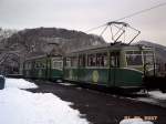 2 Historische Triebwagen von der Drachenfelsbahn